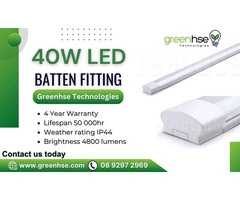 40W LED Batten Fitting Perth by Greenhse Technologies