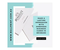 Make a Lasting Impression with Embossed Business Cards in Brisbane