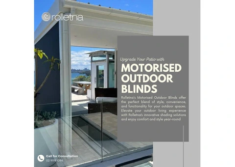 Motorised Outdoor Blinds for Perfect Sun Protection