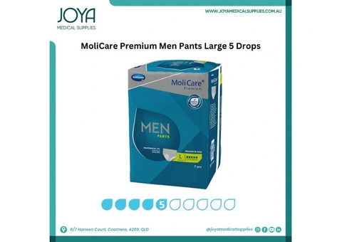MoliCare Premium Men Pants Large 5 Drops - Joya Medical Supplies