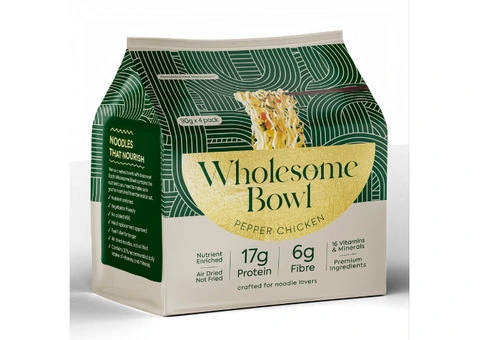 Pepper Chicken Noodles by Wholesome Bowl – Save 25% + Free Shipping on Orders Over $56! - 1/3
