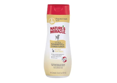 Nature's Miracle Oatmeal Pistachio Cream Scent Shampoo & Conditioner for Dogs