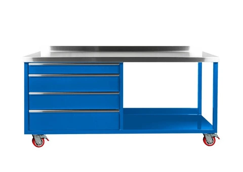 Transform Your Workspace with Our Stainless Steel Mobile Bench