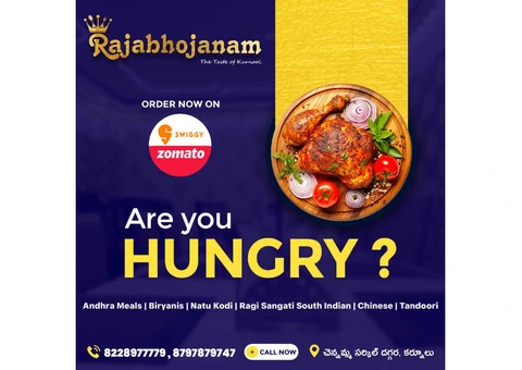 Top Andhra Cuisine in Kurnool || Swiggy | Zomato || Order Now