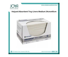 Halyard Absorbent Tray Liners Medium 24cmx40cm - Joya Medical Supplies