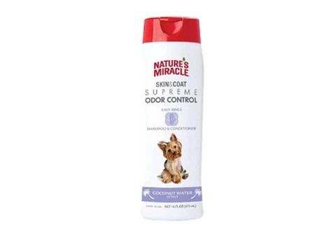 Nature's Miracle Skin and Coat Supreme Odor Control Coconut Water Shampoo and Conditioner for Dogs