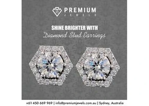 Shine Brighter with Diamond Stud Earrings!
