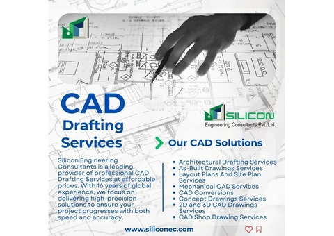 Exceptional CAD Drafting Services Provided by Silicon Engineering Consultants in Sydney, Australia