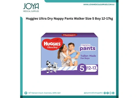 Huggies Ultra Dry Nappy Pants Walker Size 5 Boy 12-17kg | Australia
