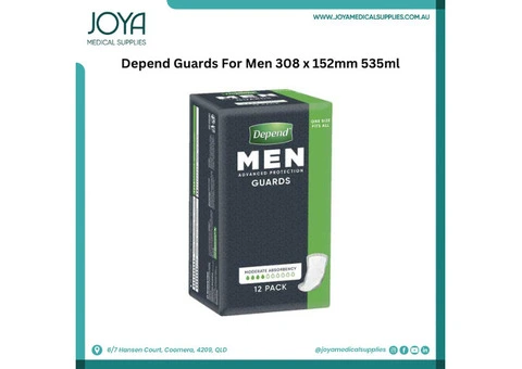Depend Guards For Men 308x152mm 535ml - Joya Medical Supplies