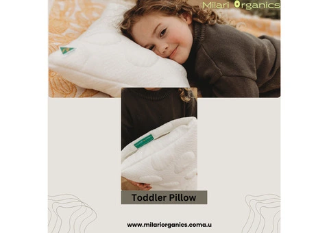 Milari organics toddler pillow : A safe and comfy pillow for kids !