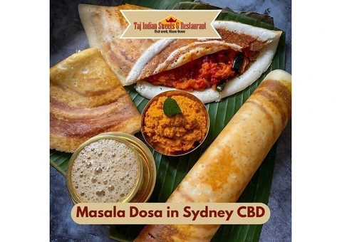 Best Masala Dosa in Sydney CBD - Taj Indian Restaurant - 1/3