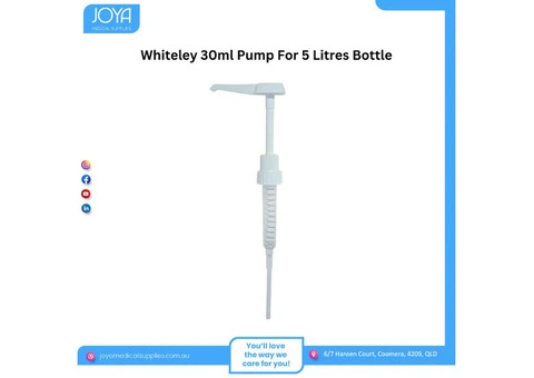 Whiteley 30ml Pump For 5 Litres Bottle | Joya Medical Supplies