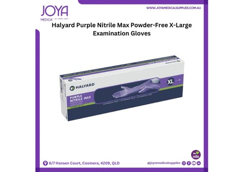 Halyard Purple Nitrile Max Powder-Free X-Large Examination Gloves | Australia