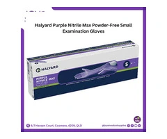 Halyard Purple Nitrile Max Powder-Free Small Examination Gloves | Australia