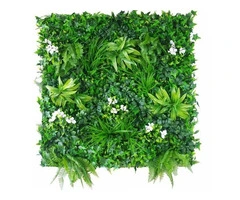 Luxury Snowy White Vertical Garden / Green Wall UV Resistant 100cm x 100cm
