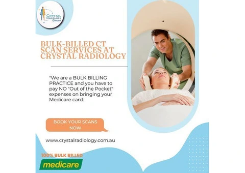 Bulk-billed CT Scan Services at Crystal Radiology.(02) 8315 8292