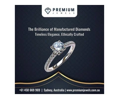 Shop Beautiful Manufactured Diamonds at Premium Jewels