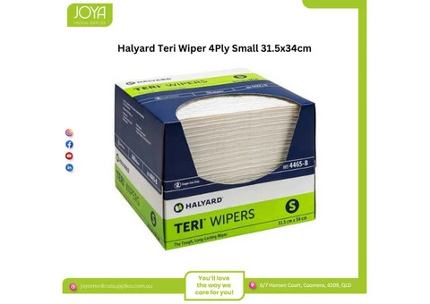Halyard Teri Wiper 4Ply Small 31.5x34cm | Australia