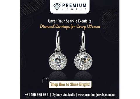 Find Your Perfect Diamond Earrings at Premium Jewels