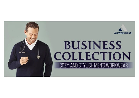 Get cozy and stylish mens workwear from our business collection
