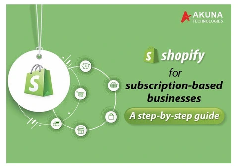 Step by step guide to shopify which is subscription based business