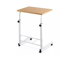 Artiss Laptop Desk Table Adjustable 60CM Light Wood
