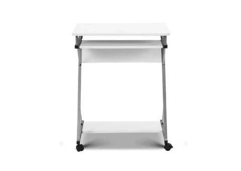 Artiss Computer Desk Keyboard Tray Shelf White 60CM - 3/6