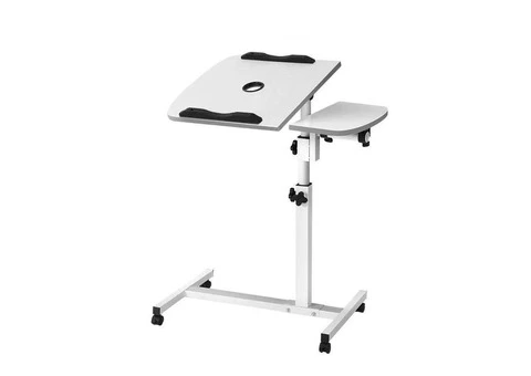 Artiss Laptop Desk Table Fan Cooling White 60CM - 1/6