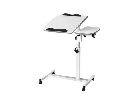 Artiss Laptop Desk Table Fan Cooling White 60CM - 1/6