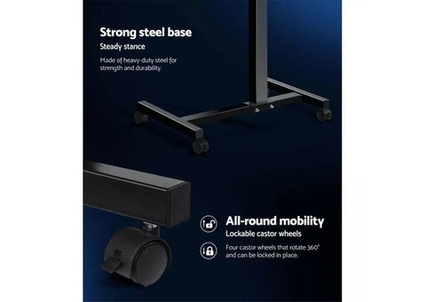 Artiss Laptop Desk Table Fan Cooling Black 60CM - 5/6