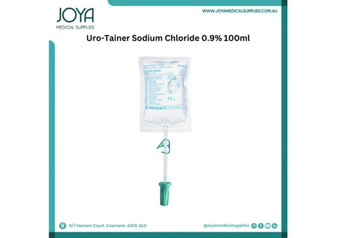 Uro-Tainer Sodium Chloride 0.9% 100ml  - Joya Medical Supplies