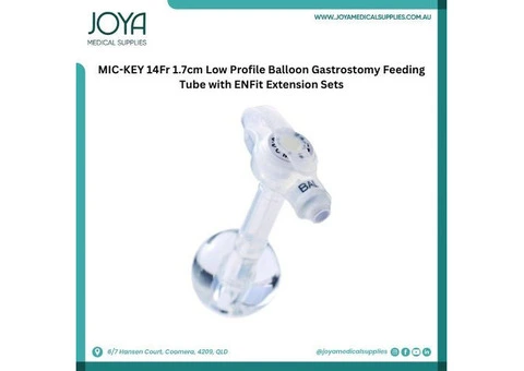 MIC-KEY 14Fr 1.7cm Low Profile Balloon Gastrostomy Feeding Tube with ENFit Extension Sets