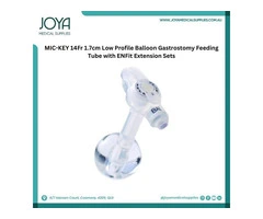 MIC-KEY 14Fr 1.7cm Low Profile Balloon Gastrostomy Feeding Tube with ENFit Extension Sets