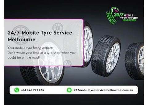 Mobile tyre puncture repair services on-site: 24/7 Tyre Service will come to you in Melbourne