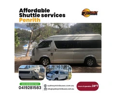 Hire affordable Shuttle services in Penrith today