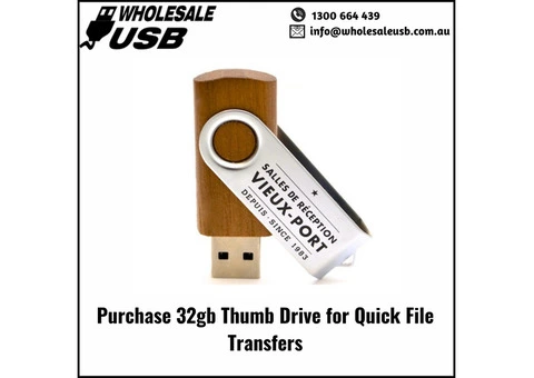 Purchase 32gb Thumb Drive for Quick File Transfers