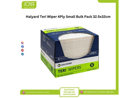 Halyard Teri Wiper 4Ply Small Bulk Pack 32.5x32cm | Australia