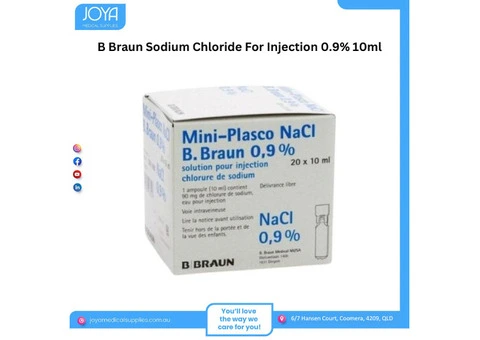 B Braun Sodium Chloride For Injection 0.9% 10ml - Joya Medical Supplies