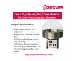 Hire a High-Quality Fairy Floss Machine for Your Next Event in Melbourne