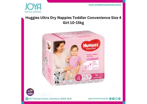 Huggies Ultra Dry Nappies Toddler Convenience Size 4 Girl 10-15kg - Australia