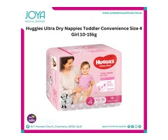 Huggies Ultra Dry Nappies Toddler Convenience Size 4 Girl 10-15kg - Australia