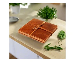 Beautiful Leather Coasters for Your Home