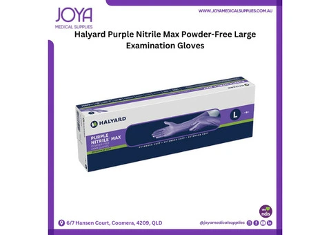 Halyard Purple Nitrile Max Powder-Free Large Examination Gloves | Australia