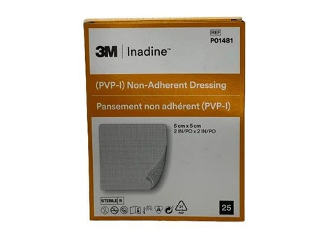 Inadine PVP I Non Adherent Dressing 5X5cm - Joya Medical Supplies