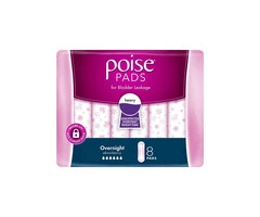 Poise Overnight Pad 770mL Female 400mm White - Joya Medical Supplies