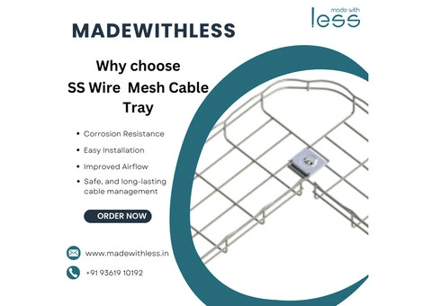 SS wire mesh cable tray