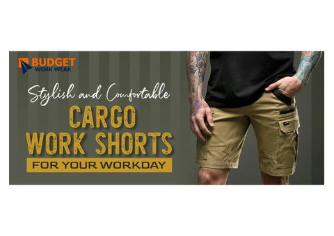 STYLISH AND COMFORTABLE CARGO WORK SHORTS FOR YOUR WORKDAY