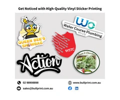 Get Noticed with High-Quality Vinyl Sticker Printing