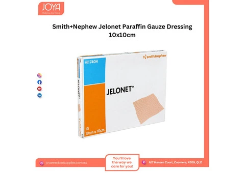 Smith+Nephew Jelonet Paraffin Gauze Dressing 10X10cm - Joya Medical Supplies
